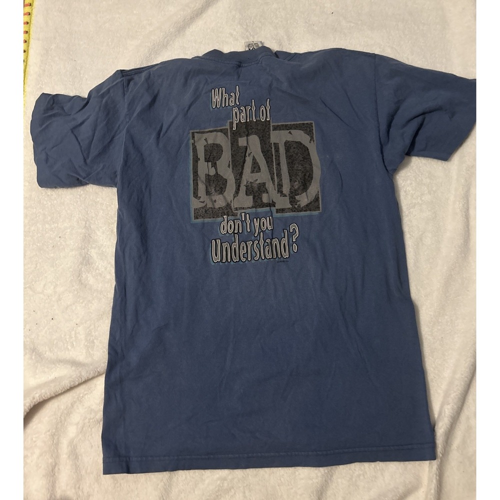 Vintage Bad Boy Club Shirt Mens Large Single Stitch 90s Y2K Made USA Faded
